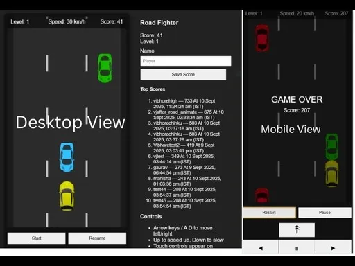 Road Fighter &ndash; Endless Car Racing